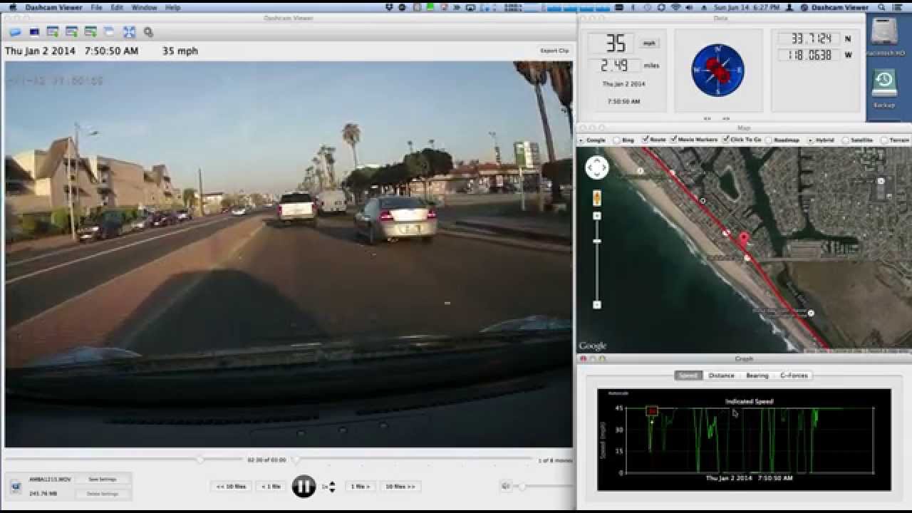 dashcam video player software